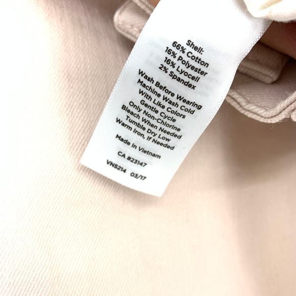 Talbots Jeans Women's Sz 2 Flawless Five-Pocket Skinny Ankle Leg Button Hem Pink - Picture 6 of 6